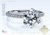 Round Cut Solitaire Engagement Ring By Leon Megé R6246 Round Cut Solitaire Engagement Ring By Leon Megé R6246
